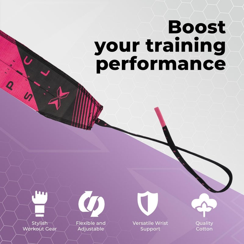 PICSIL دعم المعصم القابل للتعديل، أقمشة متميزة لأشرطة العرق لرفع الأثقال واليوغا للجيم، للنساء والرجال، 1 زوج - Image 4